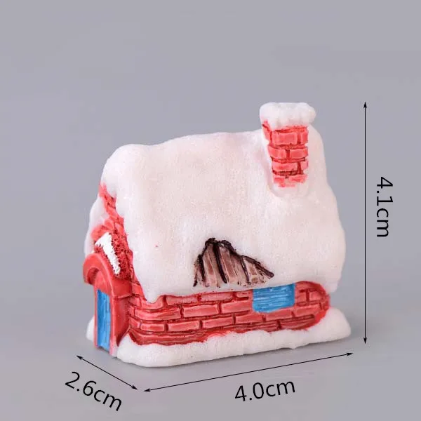 10 1 шт. милый Рождественский мультяшный дом 3D модель Фигурка садовая Фея Декор стекло DIY Украшение дома миниатюрное ремесло - Цвет: 10