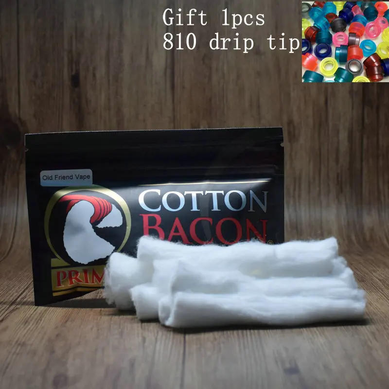 

Old friend vape Cotton Bacon Vape Cotton Gold Version For RDA RTA RBA Atomizer Vape Accessories E Cigarettes