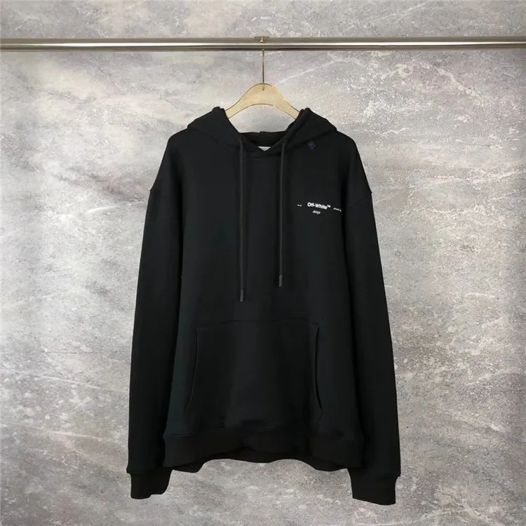 Off-white ограниченная розовая Синяя толстовка с капюшоном с изображением акварели