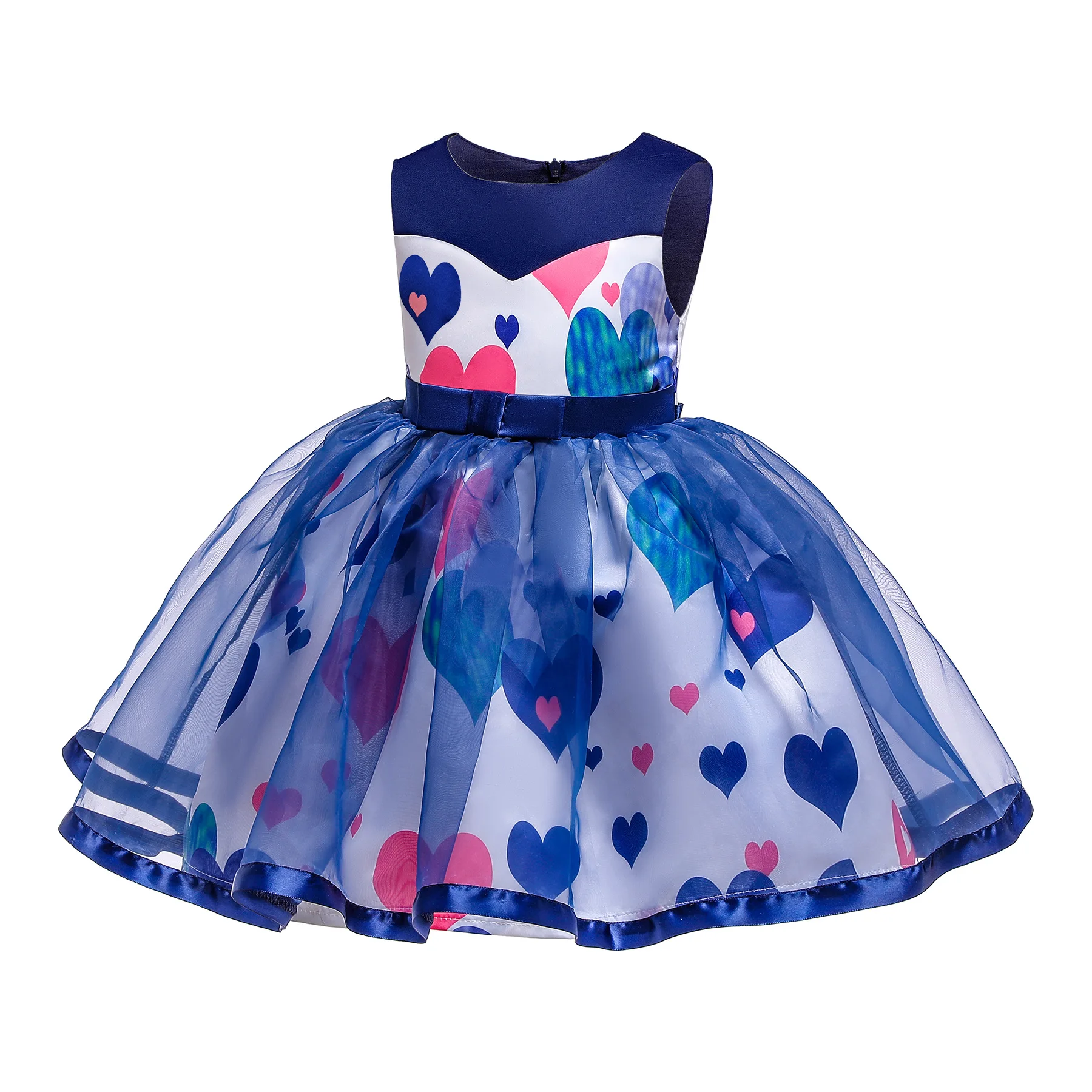 

New Style Printed CHILDREN'S Skirt Heart Shape Printed Girls Dress CHILDREN'S Full Dress Tutu Princess Skirt
