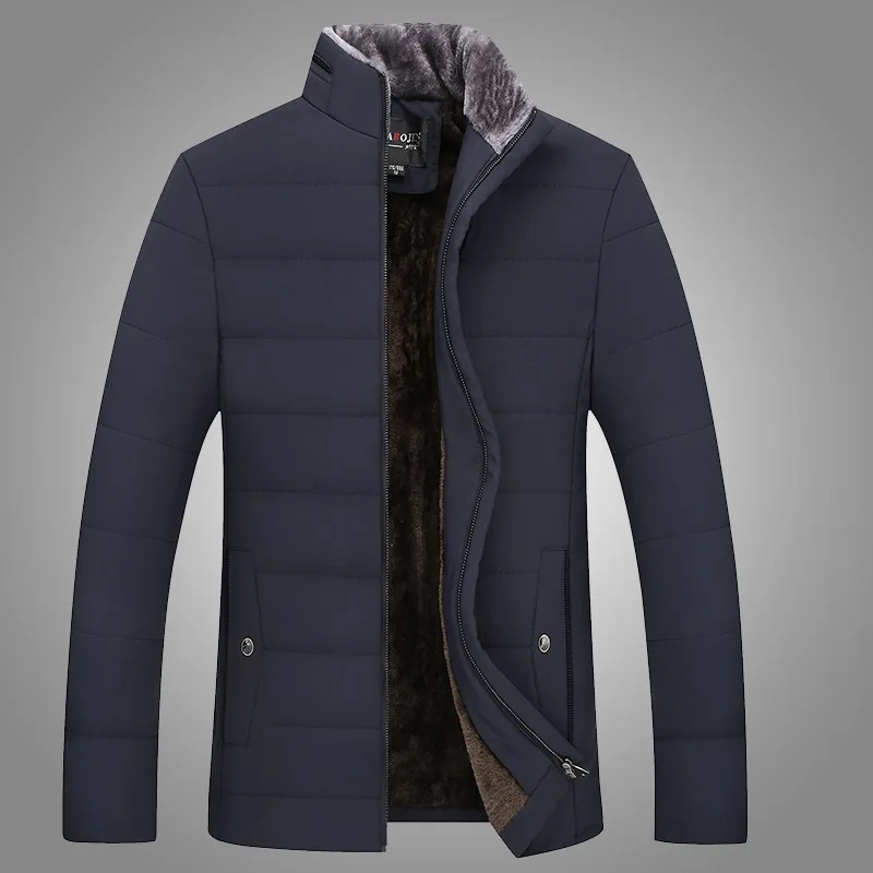 

2019 Autumn & Winter Middle-aged MEN'S Jacket Brushed And Thick Dad Spring And Autumn Loose-Fit Middle-aged MEN'S Outerwear Coat