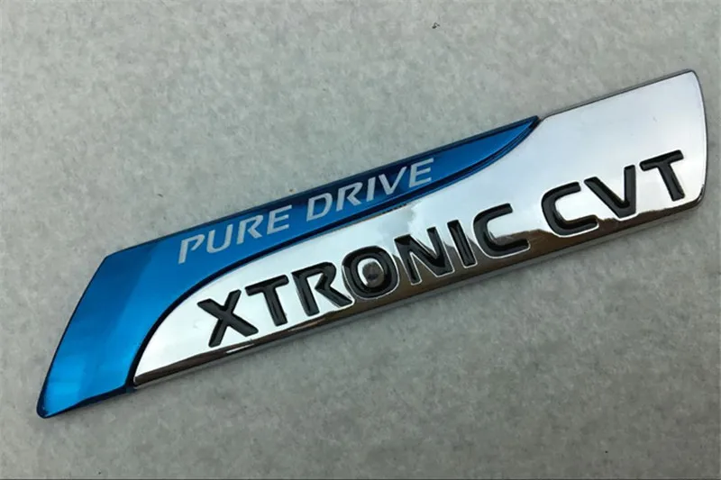 【Hot】2 шт. автомобильный Стайлинг 11,5*2,5 см металлическое покрытие XTRONIC CVT лезвие Эмблема для багажника значок боковые логотипы автомобили наклейки на тело