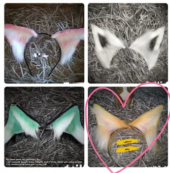 

Origional Hand Made Tabby CAT Ears Artificial CAT Ears Side Clip COS Plush Animal Ear COS Play CAT Ears Lolita Ear