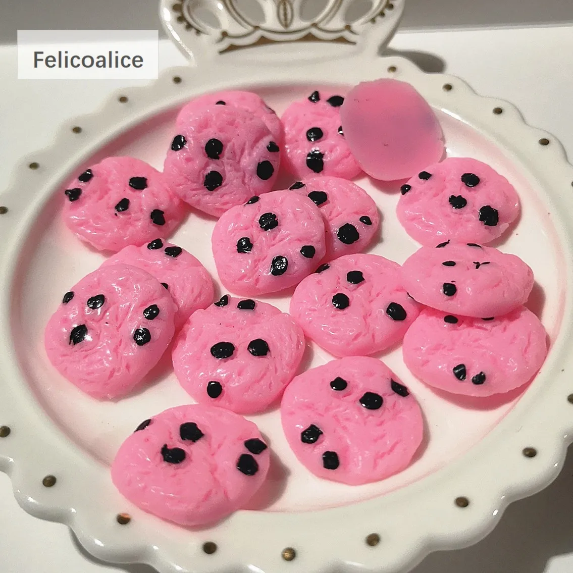 100pcs 20mm Resin Chocolate Cookies Charms Flatback Pendants For DIY Keychain Earrings Phone Hair Accessories Jewelry Making