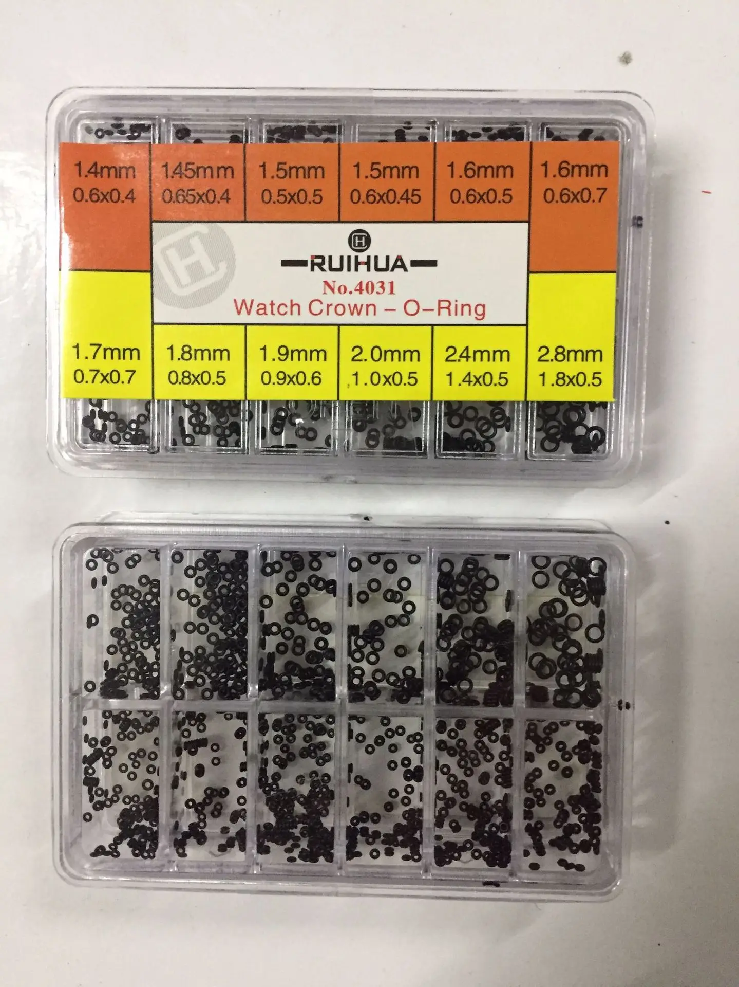 Mini Arandela de goma-reloj redondo con corona, resistente al agua, sellos, herramientas de reparación, juntas para reloj, envío directo