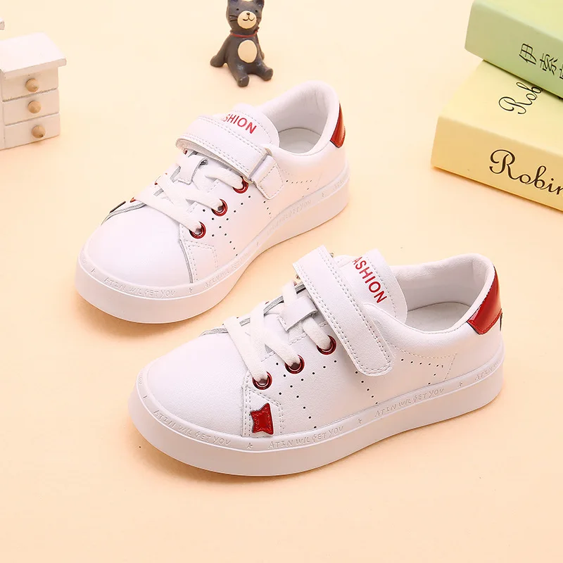 

Girls White Shoes 2019 New Style Spring And Autumn Breathable Little Girl Casual Shoes Children Shoes Soft Bottom CHILDREN'S Sho