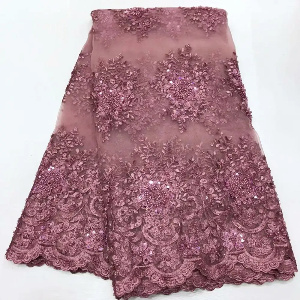 Французская кружевная ткань тяжелая вышитая бисером кружевная ткань швейцарская вуаль кружево tussus pour robe mariage высокое качество 5 ярдов