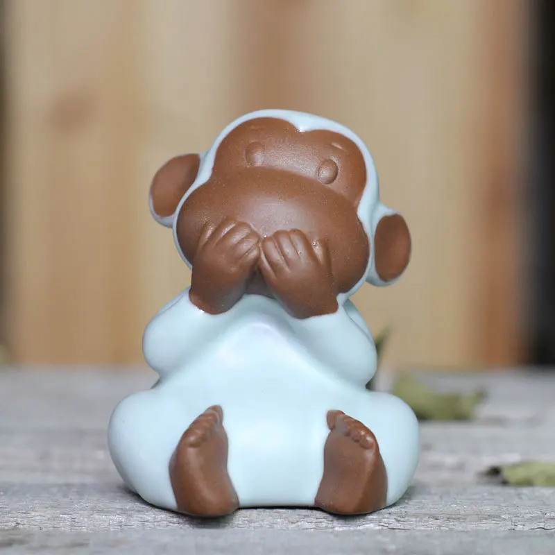 Manufacturers Direct Selling Geware Tea Ornaments Creative Figure Home Decoration Crafts Ceramic Chinese Style Decoration Tea Ce