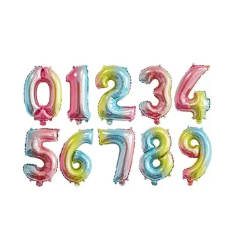 

16-inch Digital Balloons From 0 To 9/Children's Birthday Party Decoration/Wedding Room Dress Up/XMAS Decor/Children's Gifts