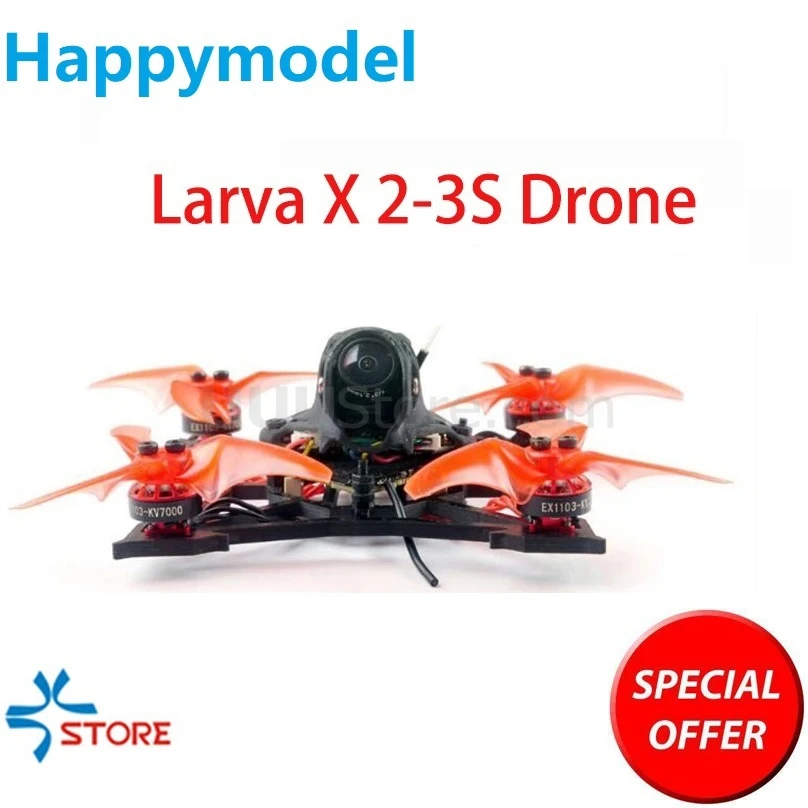 Новинка 2019 гоночный Дрон Happymodel Larva X 2 3S 100 мм 5 дюйма бесщеточный FPV Crazybee F4 PRO V3.0 AIO FC