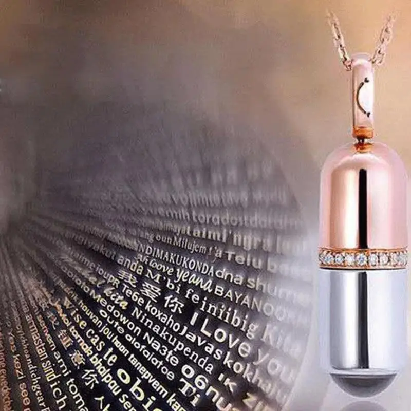 Ожерелье проекция на 100 языках Я люблю тебя для женщин свадебное ожерелье с