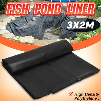 

3X2M HDPE Pond Liner Heavy Landscaping Garden Pool Reinforced Waterproof Pool Liners Cloth Fish Breed Pond Liner Membrane 12S