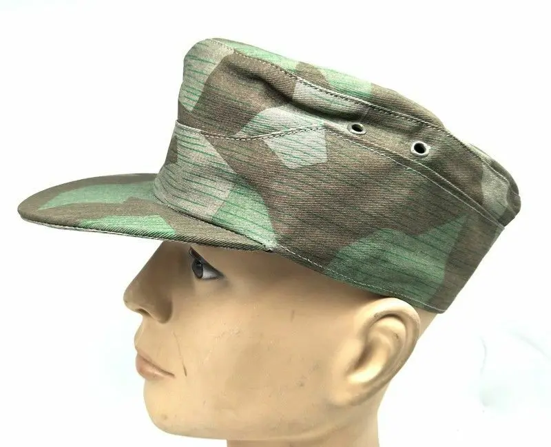 Tomwang201. Немецкая армейская Элитная летняя камуфляжная полевая Кепка WW2 с разрезом