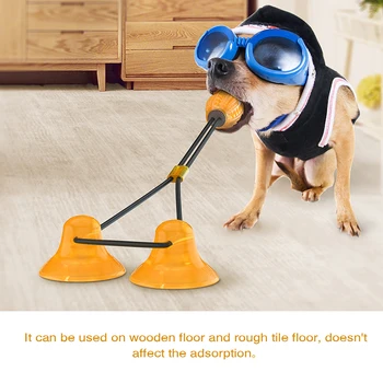 

Double Suction Cup Tug Toys for Dogs Pet Self Playing Ball Multifunctional Puppy Bite Game J99Store