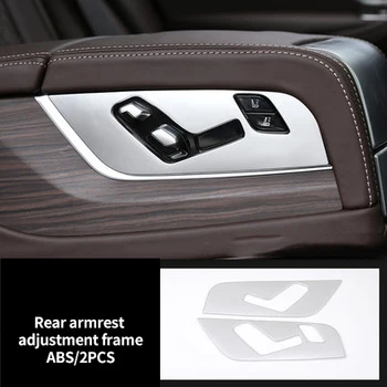 

Rear Armrest Adjustment Frame Molding Trim For Bmw New 2018-2019 2pcs Chrome 5 Series