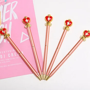 

Anime Marine Moon Sailor Ball Point Pen Student Girls Cute Kawaii 0.5mm Pen School Office Supplies Stationery Ballpoint Pen Gift