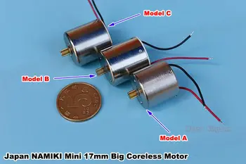 

Japan NAMIKI Micro 17mm 5-pole Big Coreless Motor DC 5V 6V 12V High Speed 11 Teeth Gear Servo Motor