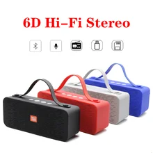 10 Вт стерео Бас Сабвуфер Колонка беспроводной bluetooth динамик Сода портативный звук бум бокс водонепроницаемый ПК fm raido TF USB динамик
