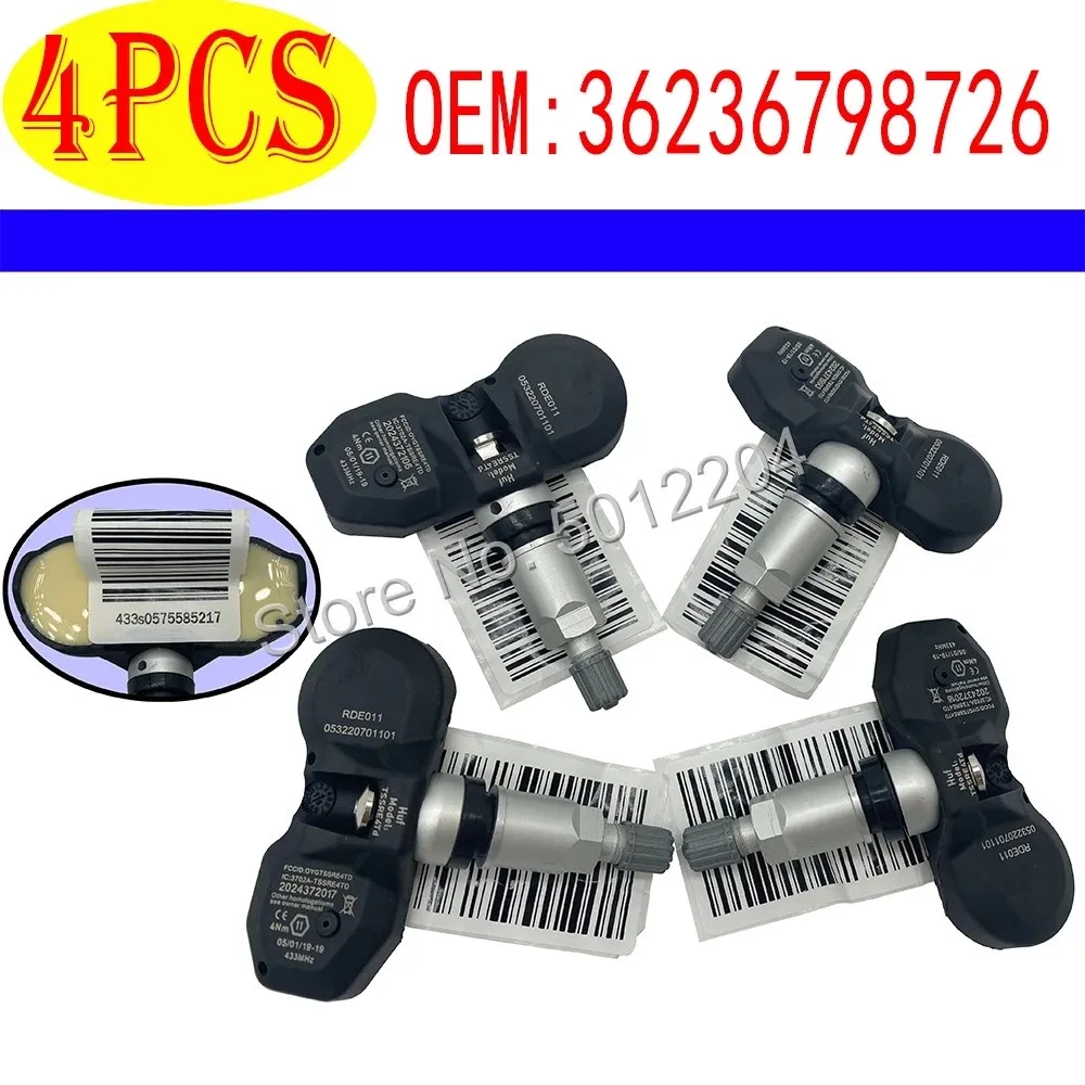 

4 шт. 36236798726 6798726 TPMS 433 МГц для BMW мини система контроля давления в шинах датчик колеса