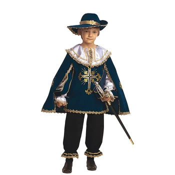 

Carnival costume "Musketeer", velvet, size 28, height 110 cm, blue
