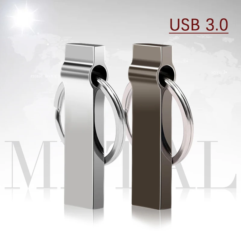 Unidad Flash USB de Metal 64 gb 32gb 16GB 8GB Memory Stick Pendrive 128gb usb Flash Pendrive con memoria 256 gb flash Drive