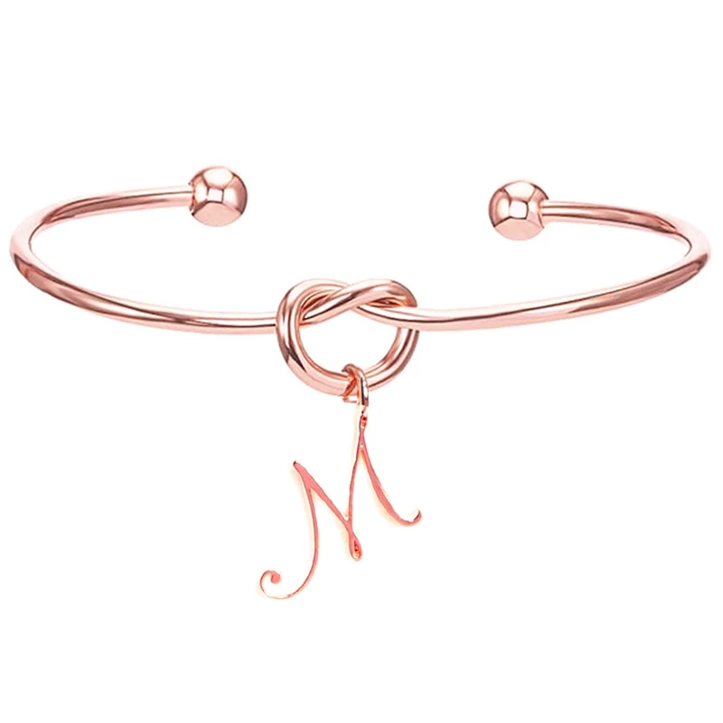Pulsera anudada de las mujeres Pulsera salvaje de la moda 26 pulsera inglesa del alfabeto inglés Pulsera anudada de las mujeres Pulsera salvaje de la moda 26 pulsera inglesa del alfabeto inglés