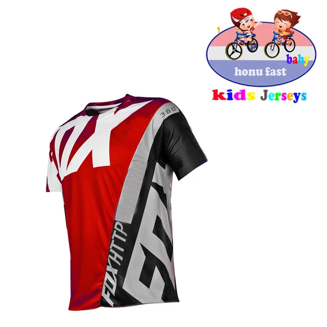 Kids Off Road ATV Racing T-Shirt AM RF Bicycle Cycling Bike FxoDownhill Jersey Motorcycle Jersey Motocross MTB DH MX Ropa D Boys fox Downhill 8