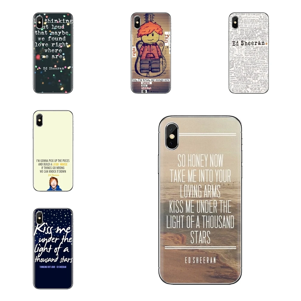 Мягкие прозрачные чехлы Ed Sheeran Song Quotes для Huawei Honor 5A lyo-l21 Y6 II Compact Y5 2 Y5II mate 10 Lite Nova 2i 9i |
