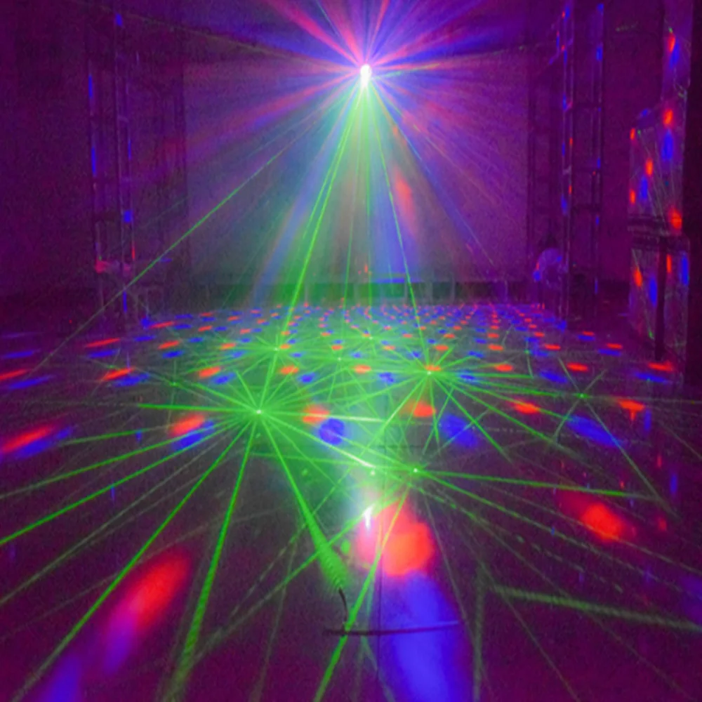 Диско-сценическое Лазерное освещение вечерние прожекторы диджейское освещение эффект домашнего свадебного украшения бар атмосфера огни