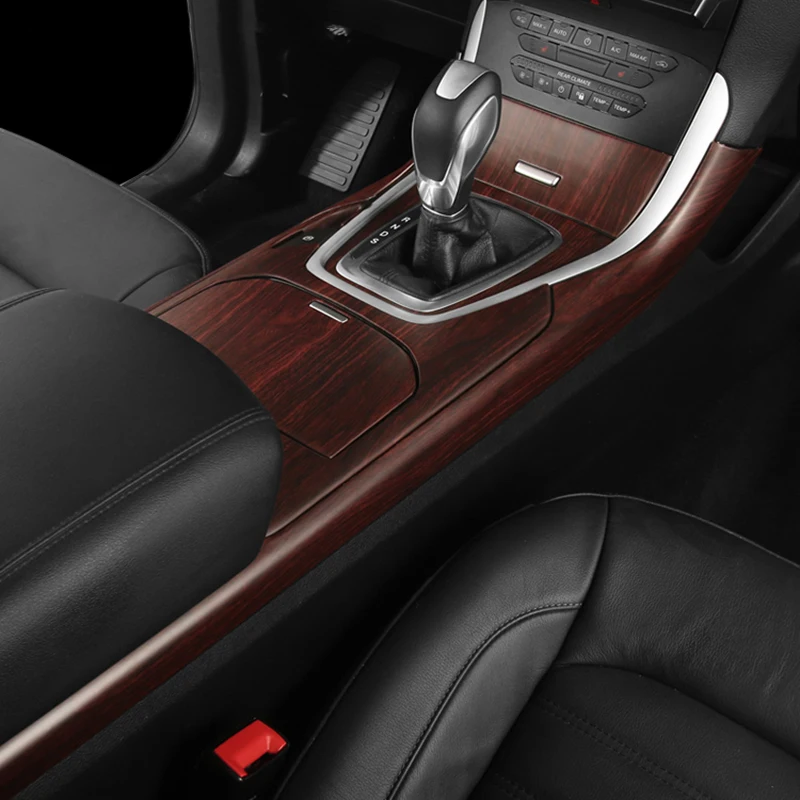 6 шт. для Ford edge из красного дерева чехол для рукоделия Shift персикового дерева ABS крышка переключения передач накладка на рычаг автостайлинг