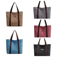 Женская Повседневная плотная Холщовая Сумка, женские дорожные сумки через плечо, дизайнерская сумка для покупок, женская сумка-тоут, сумки-мессенджеры, Bolsos Mujer