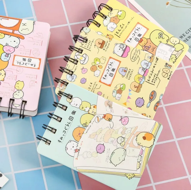 1 шт. Kawaii Sumikko Gurashi мультфильм DIY мини-Катушка блокнот дневник карманный блокнот студенческий детский подарок канцелярские принадлежности