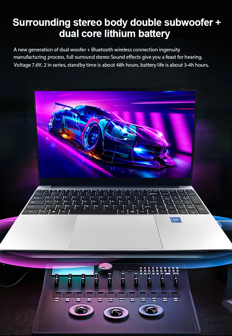 Free shipping 15.6 Inch Gaming Laptop Cheap 1920x1080 Intel i7 4500u Quad Core 8GB RAM 128GB 1TB SSD Windows 10 Computer