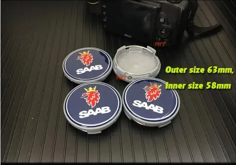 blue 63mm 20 шт./компл. стайлинга автомобилей для детей в возрасте от 9-3 9-5 93 95 Автомобильная эмблема логотип значок колеса наклейки втулки для автомобильных дисков для центрального движения колеса Шапки 63 мм авто колпачок ступицы - Цвет: blue 63mm