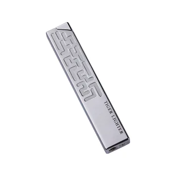 

Ultra Thin Light Long Stripe Torch Lighter Free Fire Metal Turbo Butane Gas Pipe Lighter Windproof Cigarettes Portable Lighter