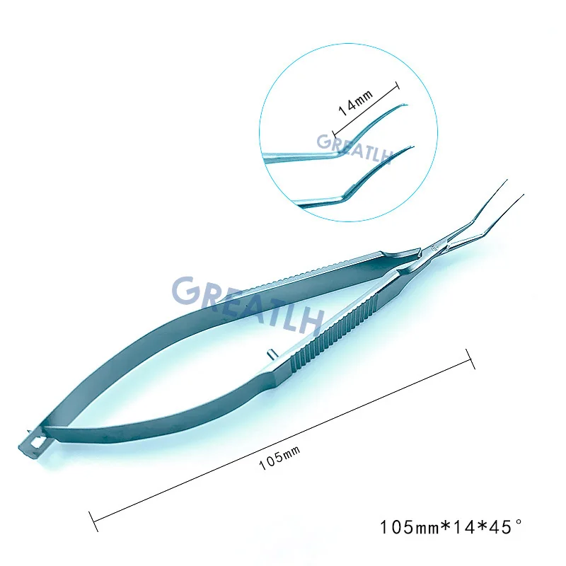 Inamura Capsulorhexis Forceps Flat Handle Tweezer Veterinary Ophthalmic Eye Tools Instrument ophthalmic microsurgical scissors,ophthalmic surgical instruments