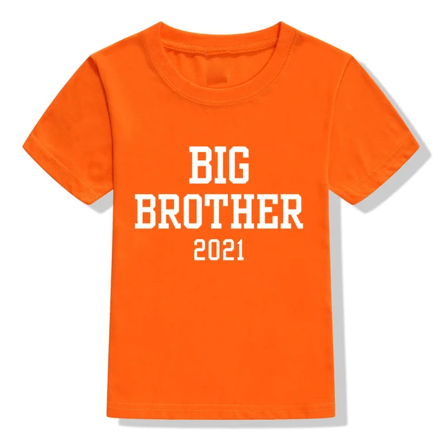 Big Brother 2021 Hemd Infant Kleinkind Big Brother Tshirt Big Bro 2021 Sommer Kurzarm Anouncement T Shirts Kinder Mode T Shirts Aliexpress