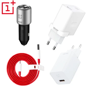 

Original for Oneplus 7T Type C Dash Charge Cable Car charger 5V 4/6A 30W EU Fast Adapter For One Plus 7T 1+6T 5T OnePlus 3T/ 1+5