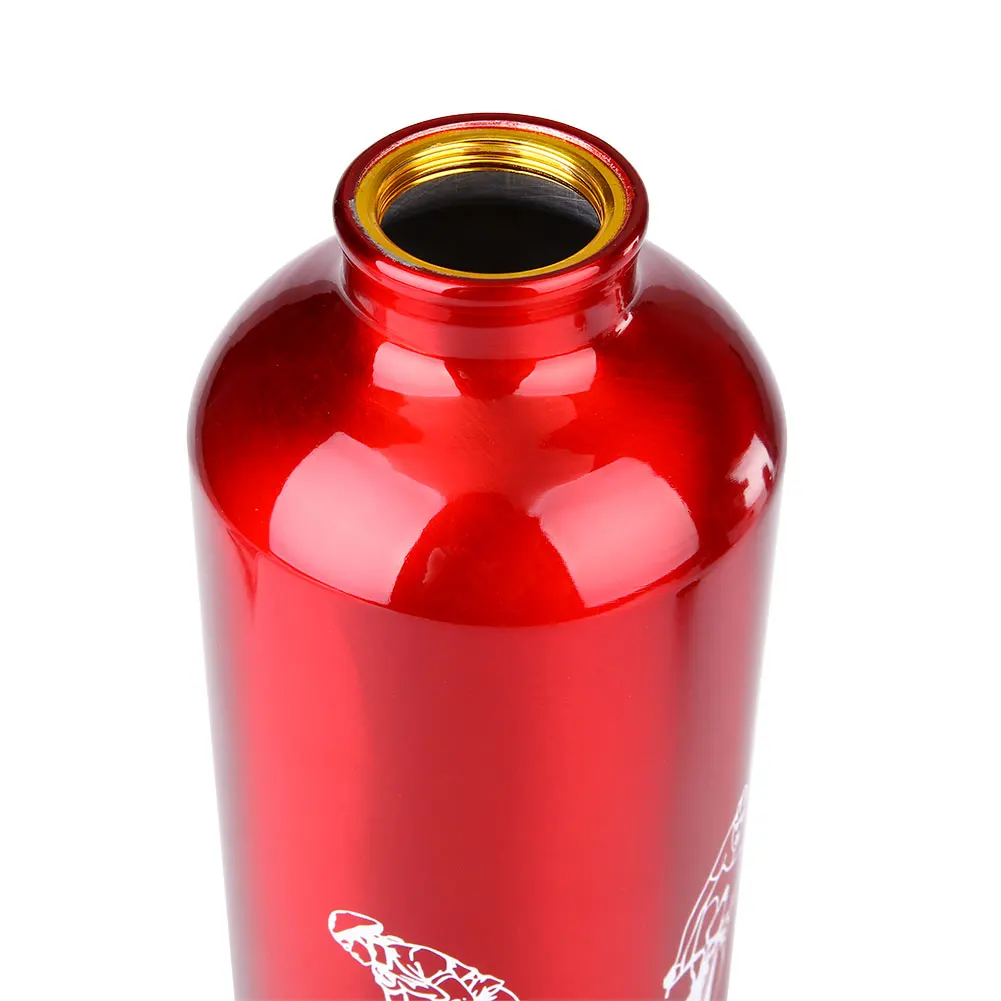 Outdoor 750ML Water Drinking Bottle Carabiner Hiking Cycling Aluminum Cup