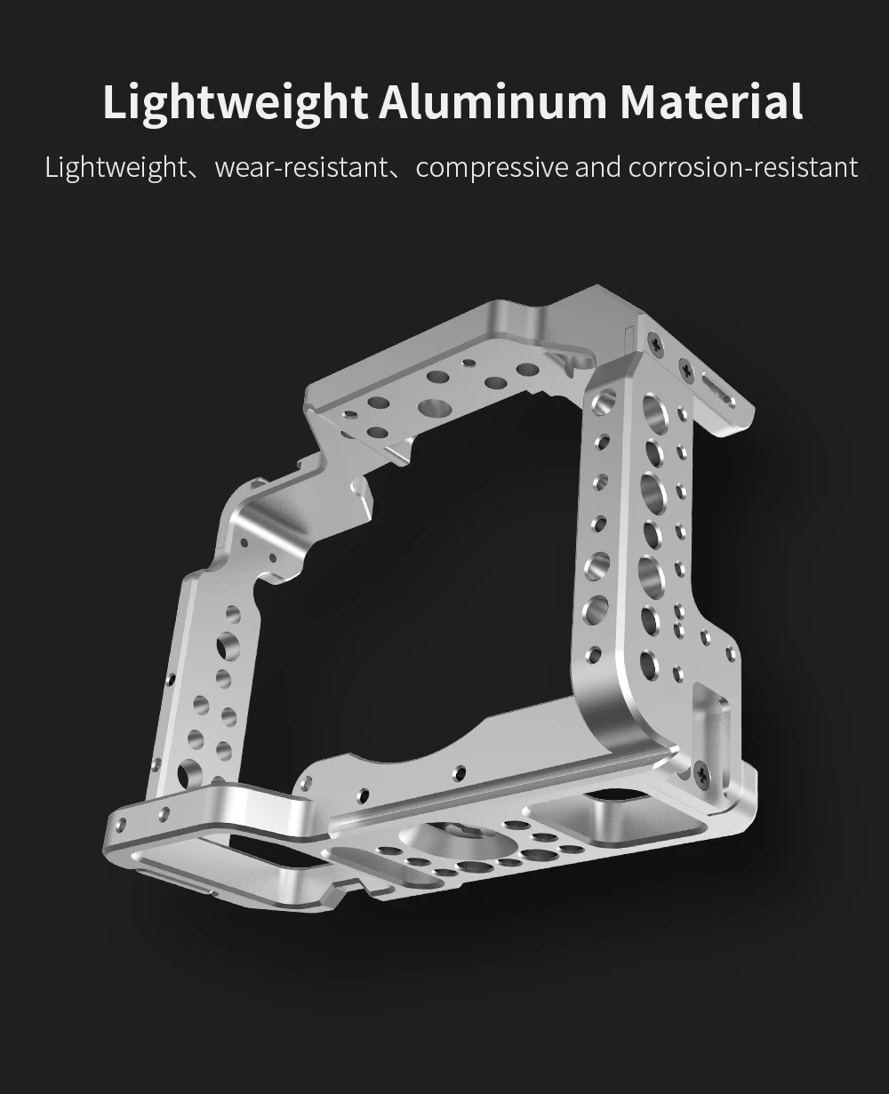 Selens a7iii a7r3 a7m3 Cage For Sony A7RIII /A7III/A7MIII Aluminum Alloy Cage To Mount Tripod Quick Release Extension Kit small light stand