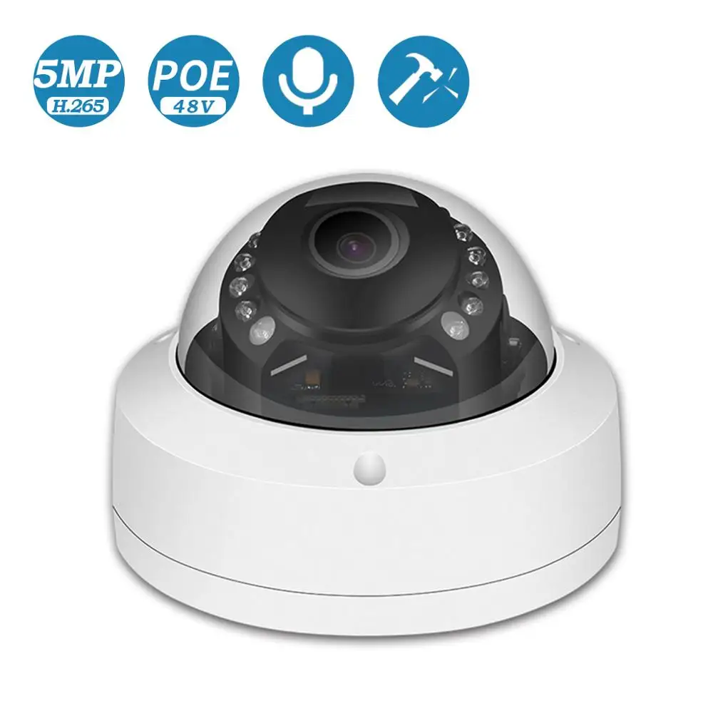 IP камера видеонаблюдения BESDER 5 Мп HD H.265 антивандальная ONVIF 2 0|Камеры
