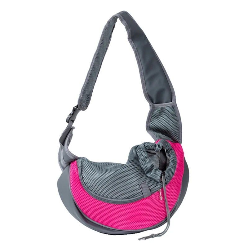 Rose pink Pet Puppy Carrier S/L Открытый Путешествия собака сумка сетка Оксфорд один комфорт слинг Сумочка Сумка - Цвет: Rose pink