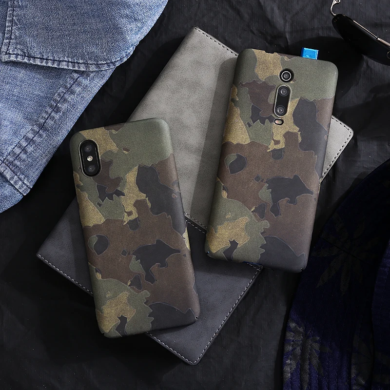 

Retro camouflage Plastic hard shell case For xiaomi MI12 MI11 mi10