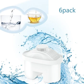 

6Pcs Filters Replacement for Water Pitcher,Household Purify Net Kettle Direct Drinking Activated Carbon Water Filters