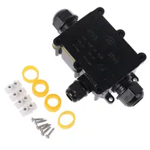 1 шт. распределительная коробка IP68 Водонепроницаемая УФ Защита от солнечных лучей на открытом воздухе несколько способов пластиковая электрическая распределительная коробка чехол кабель провод