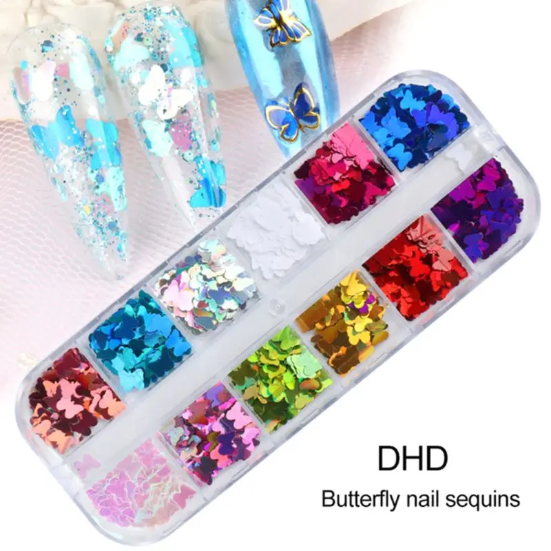 

1 Box Nail Art Sequins Stickers Manicure Gel Polish Makeup DIY Decoration X7YB