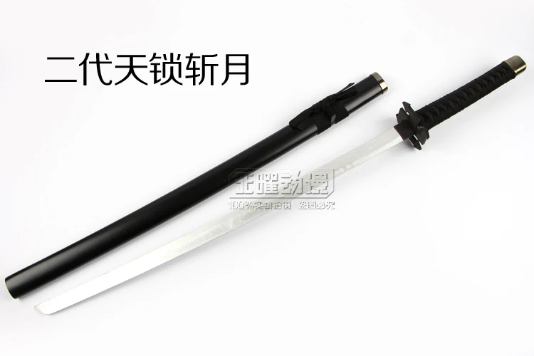 Блич Ичиго Куросаки Tensa Zangetsu Zanpakuto деревянный меч оружие реквизит для аниме шоу и рождественских новогодних костюмов Вечерние