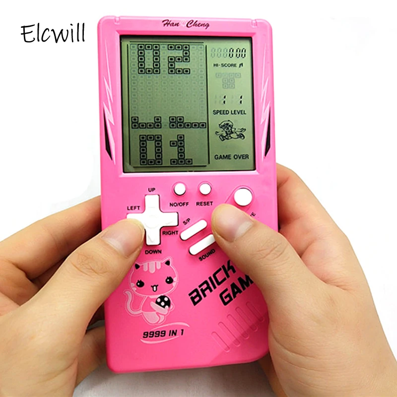 Portable Game Console Tetris Handheld Players Big Screen Electronic Toys Pocket Classic Childhood Gift | Электроника
