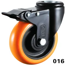Напрямую от производителя продажи Truckle 2,5 дюйма 3-дюймовый 4-дюймовый дырявый Топ тормоз PU колеса для очистки логистики промышленного оборудования стоматологический