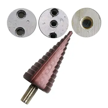 

New 5-35mm Step Drill Tool Steps Multiple Hole Metals Platic Wood Cone Drill Bits Opener Sanding Tool Accessories